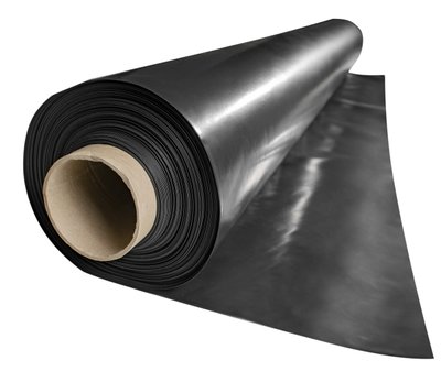 Плівка 80 мкм 3*100 м поліетиленова чорна для мульчування та будівництва ППЧ00005 фото