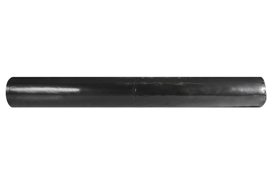 Пленка 120 мкм 6*50м УФ стабилизированная полиэтиленовая чёрная первичная строительная пленка ПЧП120 фото
