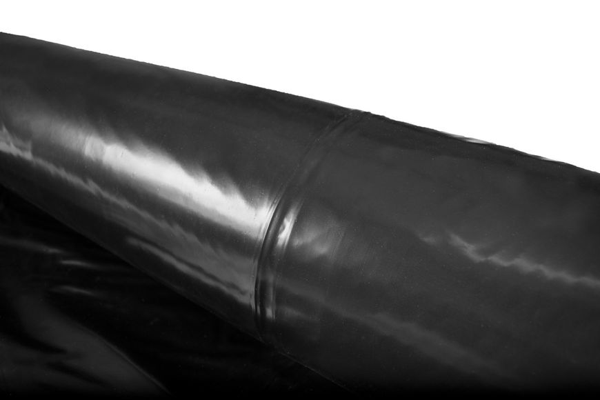 Пленка 120 мкм 6*50м УФ стабилизированная полиэтиленовая чёрная первичная строительная пленка ПЧП120 фото